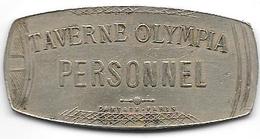 Jeton  Brasserie Olympia Maillechort 48 Mm - Monedas / De Necesidad