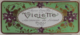 ETIQUETTE ANCIENNE - SAVON à La VIOLETTE Savonnerie Du Levant N° 963 - En Très Bon Etat - Etiquettes