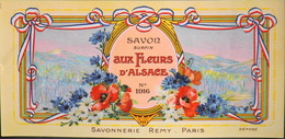 ETIQUETTE ANCIENNE - SAVON SURFIN Aux Fleurs D'Alsace N° 1916 - REMY - Paris - En Très Bon Etat - Etiquettes