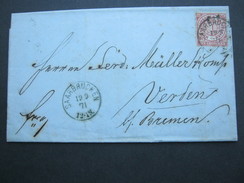 1871 , SAARBRÜCKEN , Klarer Stempel    Auf Brief Mit Viel Inhalt - Interi Postali