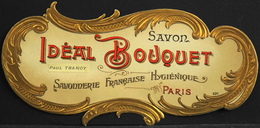 ETIQUETTE ANCIENNE - SAVON IDEAL BOUQUET N° 830 - Paul TRANOY - Paris - En Très Bon Etat - Etiketten