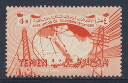 Yemen Arab Rep. YAR  Jemen-N 1959 Mi 162 * Arab Telecommunications Union / Telegrafenlinien, Funkmast, Telegrafenleitung - Telecom