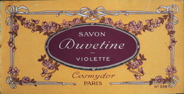 ETIQUETTE ANCIENNE - SAVON DUVETINE VIOLETTE N° 339 - COSMYDOR - Paris - En Très Bon Etat - Etiquettes