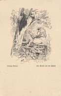 53443- LUDWIG RICHTER- THE BOY AND THE WOODPECKER, ILLUSTRATION - Richter, Ludwig