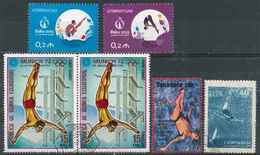 Plongeon  Lot 08 ; 6 Timbres Azerbaidjan Tanzanie Guinée URSS / Sport Jeux Olympiques - Tuffi