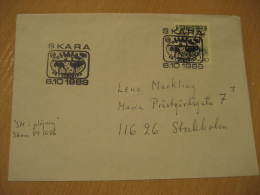 AUTRUCHE OSTRICH OSTRICHES Skara 1989 Cancel Cover Sweden - Straussen- Und Laufvögel