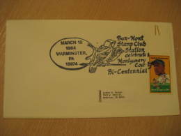 SPARROW SPARROWS CERNICALO Warminster 1984 Cancel Cover USA - Mussen