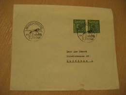 GEESE GANSO Poultry Duck Borensberg 1967 Cancel Cover Sweden - Ganzen