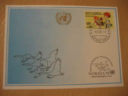 GEESE GANSO Poultry Duck Geneve 1992 Nordia 92 Card UN Switzerland - Oche