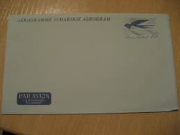 SWALLOW HIRONDELLE GOLONDRINA Swallows 1,70 Aerogramme Air Letter Finland - Schwalben