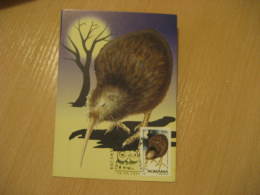 KIWI KIWIS Owl Bucharest 1998 Maxi Maximum Card Romania - Kiwis