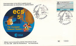 Commémoration Du Lancement Du Satellite ECS-5 - América Del Norte