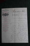 Lettre Ancienne, ST ETIENNE - PANSIER Et Fils, Fabrique De Fourneaux. - 1800 – 1899