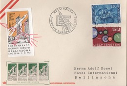 1961 1. Amtliche Raketenpost Liechtenstein 1st Official Rocket Mail - Covers & Documents