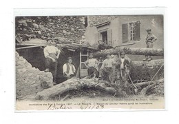 CPA DPT 07 - LE POUZIN - INONDATIONS DES 8 ET 9 OCTOBRE 1907 - MAISON DU DOCTEUR HELME APRES LES INONDATIONS - Le Pouzin