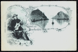 CPA - Allemagne - Um 1890 - ** GRUSS AUS DRACHENFELS ** Litho - Drachenfels