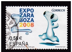 LOTE 1077  ///  (C045) ESPAÑA AÑO 2008 EXPOZARAGOZA - Used Stamps