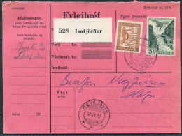 1957 Iceland Parcelcard Isafjordur - Brieven En Documenten