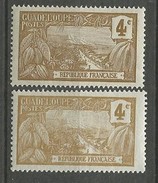GUADELOUPE MONT HOUELMONT N° 57 X 2 NUANCES NEUF** LUXE SANS CHARNIERE / MNH - Neufs