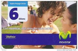 TARJETA DE ECUADOR DE MOVISTAR DE 6$  2 CHICAS - Ecuador