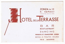 CORSE ZONZA  HOTEL DE LA TERRASSE  CAVALLI PROPRIETAIRE  TBE - Sports & Tourisme