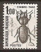 FRANCE   -   TAXE   . 1982   Y&T N° 106 Oblitéré.   Insecte - 1960-.... Gebraucht