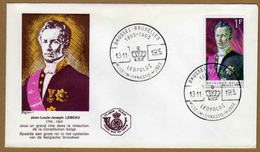 Enveloppe Cover Brief 1er Jour 1351 Ministre Lebeau - 1961-1970