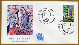 Enveloppe Cover Brief 1er Jour 1432 British Week In Brussel - 1961-1970