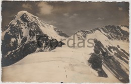 Delcampe - Switzerland - Jungfraujoch - Berghaus - Plateau Und Monch - Alpinismus, Bergsteigen