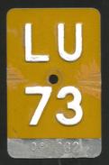 Velonummer Mofanummer Luzern LU 73 - Number Plates