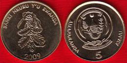 Rwanda 5 Francs 2009 "Banki Nkuru" UNC - Rwanda