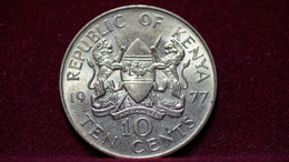 Kenya 10 Cents 1977 Km#11. (inv879) - Kenia