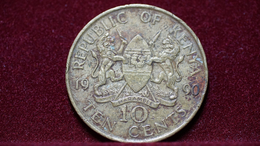 Kenya 10 Cents 1990 Km#18. (inv854) - Kenya