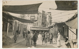 Djeddah Real Photo Street With British Soldiers 1929 Holes In The Corners - Arabie Saoudite