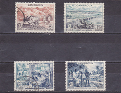 CAMEROUN    1956  Y.T.  N° 300  à  303   Complet  Oblitéré  Frais De Gestion Compris - Used Stamps