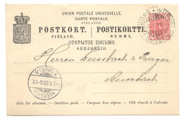 Finnland, Wiborg Wyborg ( G.A. Ahrenberg) 1898 Nach Auerbach - Postal Stationery