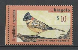 ARGENTINE 1995  N° 1876 ** Neuf MNH Superbe Cote 30 € Faune Oiseaux Birds Zonotrichia Capensis Animaux - Unused Stamps