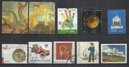 TEN AT A TIME - PORTUGAL - LOT OF 10 DIFFERENT COMMEMORATIVE 5  - USED OBLITERE GESTEMPELT USADO - Sammlungen