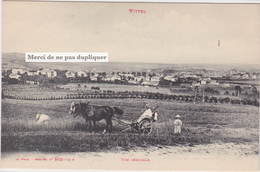 CPA 88. VITTEL. TRÈS RARE. Travaux Agricoles, Herse Ou Faucheuse, Labour. Adolphe Weick. - Vittel