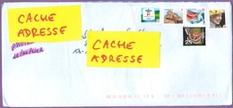 Canada , 5 Timbres Sur Lettre: Vancouver 2010 Marmote Papillon / Oblitération 01/08/2015 - Cartas & Documentos