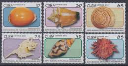 2012.1 CUBA 2012 MNH INDONESIA EXPO. SNAILS SEA. CARACOLES MARINOS - Unused Stamps