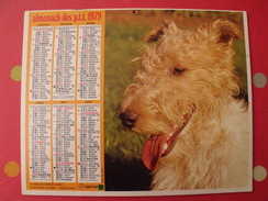 Calendrier Illustré En Carton De 1979. Almanach Des PTT Postes Facteur. Oberthur. Chien Chat - Formato Grande : 1971-80