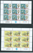 Tonga Niuafo´ou 1996 Mailmen Of Tin Can Island Set Of 4 In Full Sheets Of 9 MNH Specimen Overprint - Tonga (1970-...)