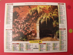 Calendrier Illustré En Carton De 1997. Almanach Des PTT Postes Facteur. Obetrhur. Jardin Bois - Groot Formaat: 1991-00