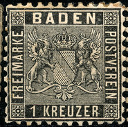 Stamp German States Baden 1862 9kr  Mint Lot2 - Mint