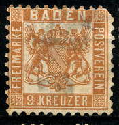 Stamp German States Baden 1862-65 9kr  Mint Lot10 - Mint