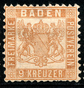 Stamp German States Baden 1862-65 9kr  Mint Lot15 - Nuovi