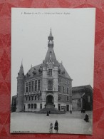 Delcampe - Dep 35 , Cpa  REDON , 7 , L'Hotel De Ville Et L'Eglise  (10.638) - Redon