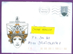 Slovaquie : Univerzity Konstantina Filozofa Nitra  / Entier Postal Oblitération 19/01/2004 - Cartas & Documentos