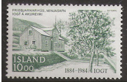 Iceland Island 1984 100 Years Of Good Templar Orders In Iceland, MI 618, MNH(**) - Nuevos